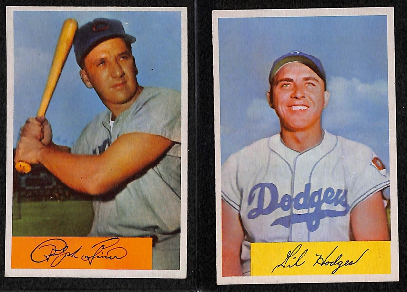 Lot of 84 - 1954 Bowman Baseball Cards w. Ralph Kiner