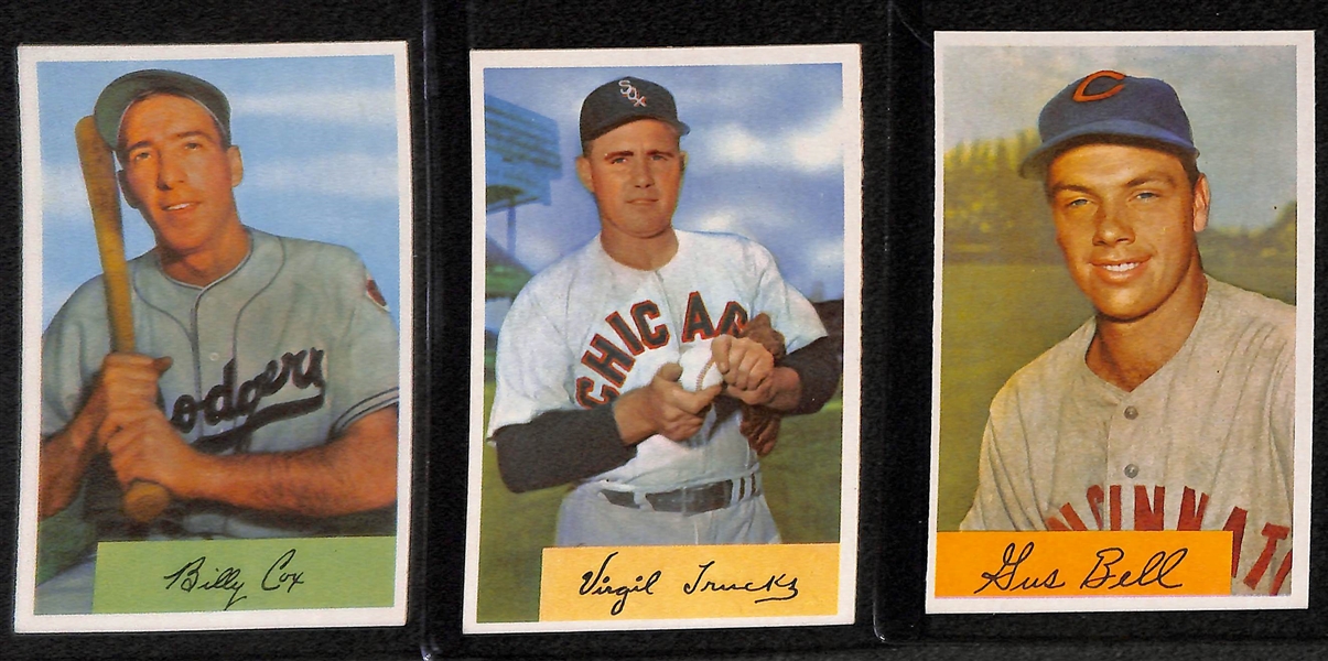 Lot of 84 - 1954 Bowman Baseball Cards w. Ralph Kiner