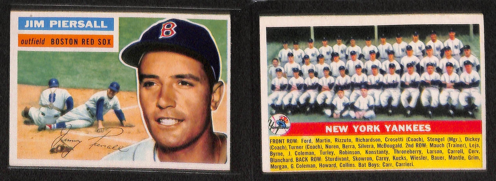 Lot of 68 - 1956 Topps Baseball Cards w. Don Larsen
