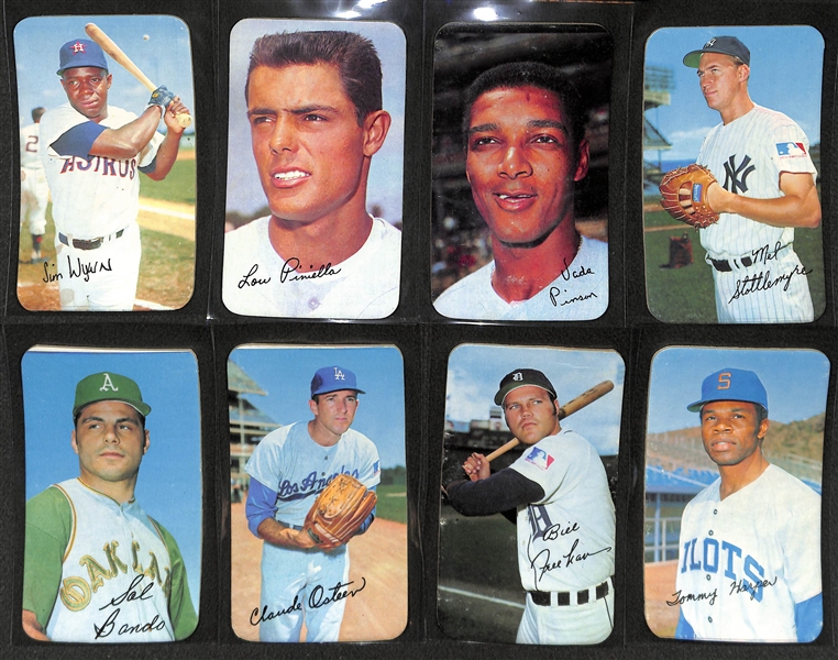 Lot of 24 Different 1970 Topps Super Baseball Cards w. F. Robinson, Gibson, & Stargell
