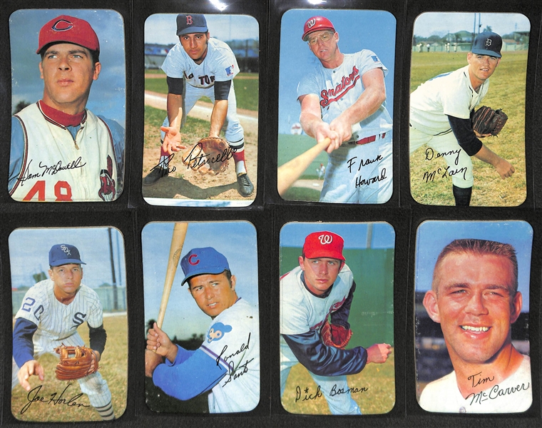 Lot of 24 Different 1970 Topps Super Baseball Cards w. F. Robinson, Gibson, & Stargell