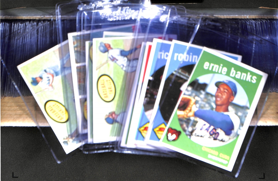 Lot of 360 - 1959 Topps Baseball Cards w. Ernie Banks