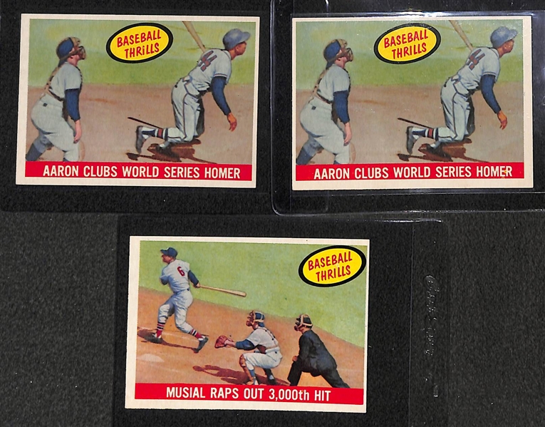 Lot of 360 - 1959 Topps Baseball Cards w. Ernie Banks
