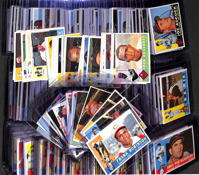Lot of 260 - 1960 Topps Baseball Cards w. Frank Robinson