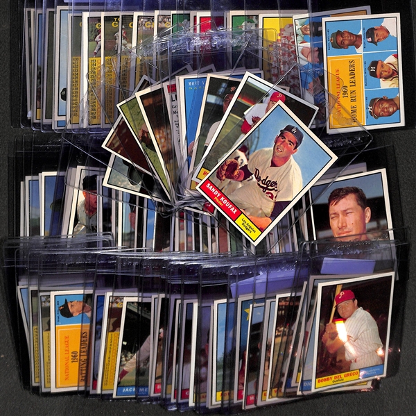 Lot of 99 - 1961 Topps Baseball Cards w. Sandy Koufax