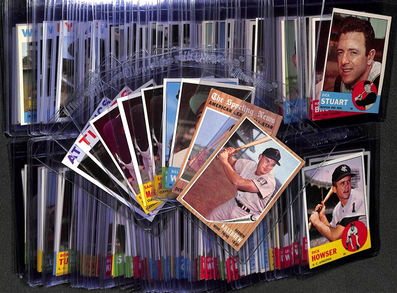 Lot of 167 1962-1964 Topps Baseball Cards w. 1962 Killebrew