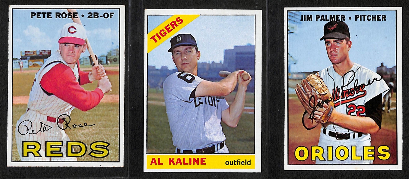 Lot of 93 1966-1968 Topps Baseball Cards w. 1967 Pete Rose