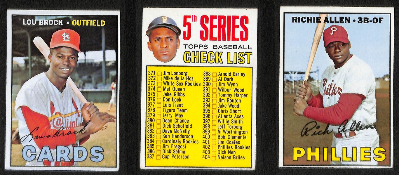 Lot of 93 1966-1968 Topps Baseball Cards w. 1967 Pete Rose