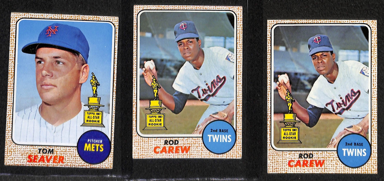 Lot of 93 1966-1968 Topps Baseball Cards w. 1967 Pete Rose