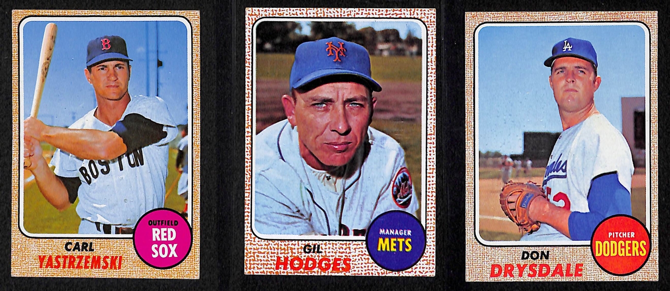 Lot of 93 1966-1968 Topps Baseball Cards w. 1967 Pete Rose