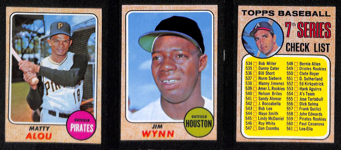 Lot of 93 1966-1968 Topps Baseball Cards w. 1967 Pete Rose