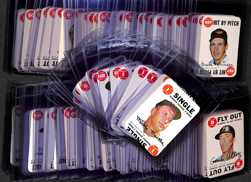 Lot of 135 - 1968 Topps Baseball Game Cards w. Mickey Mantle