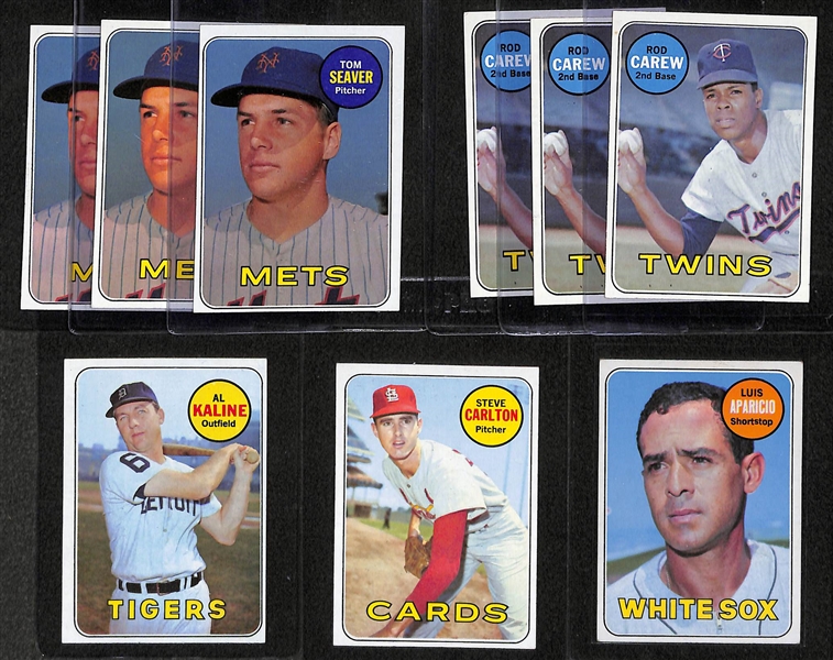Lot of 300+ 1969 Topps Baseball Cards w. Tom Seaver