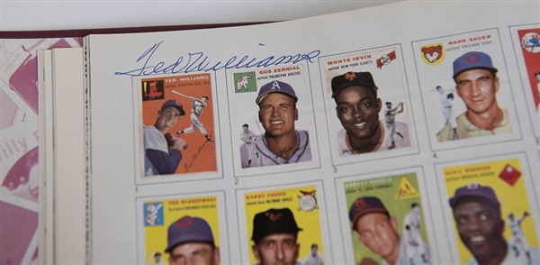 Topps Baseball Card Book (1951-1985) Signed by Mickey Mantle, Ted Williams, Pete Rose, and Mike Schmidt