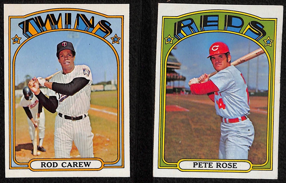 1972 Topps Baseball Partial Set - 650+ Different Cards of This 787 Card Set w. Nolan Ryan 