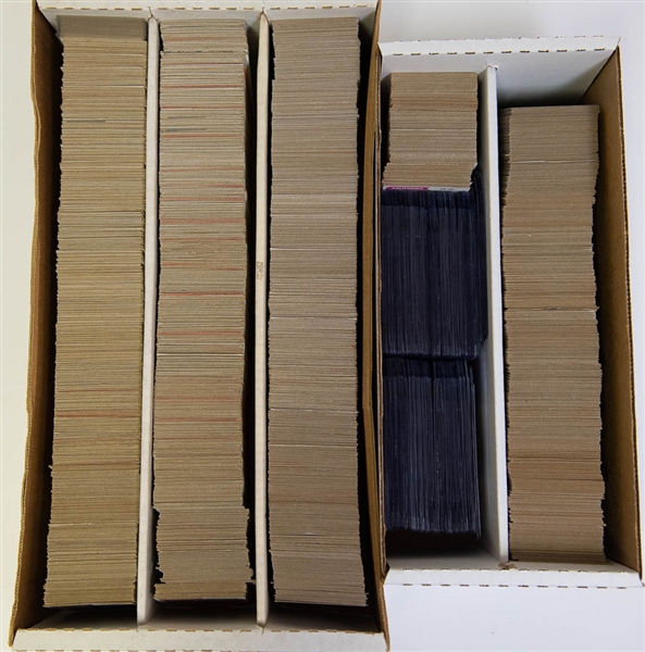 Lot of Approx 2000 Assorted 1974 Topps Baseball Cards w. Hank Aaron