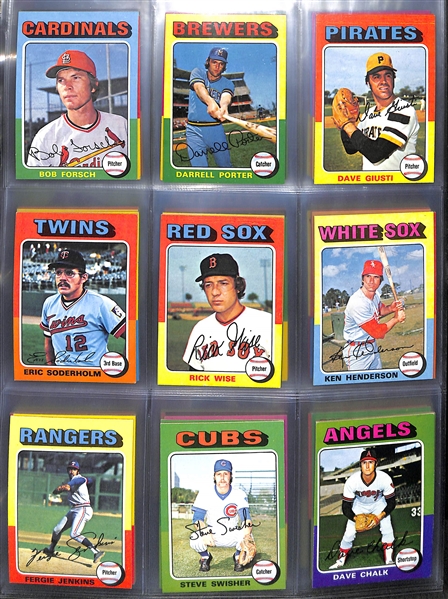 Lot of 1000+ 1975 Mini Baseball Cards w. George Brett RC (GA 7)