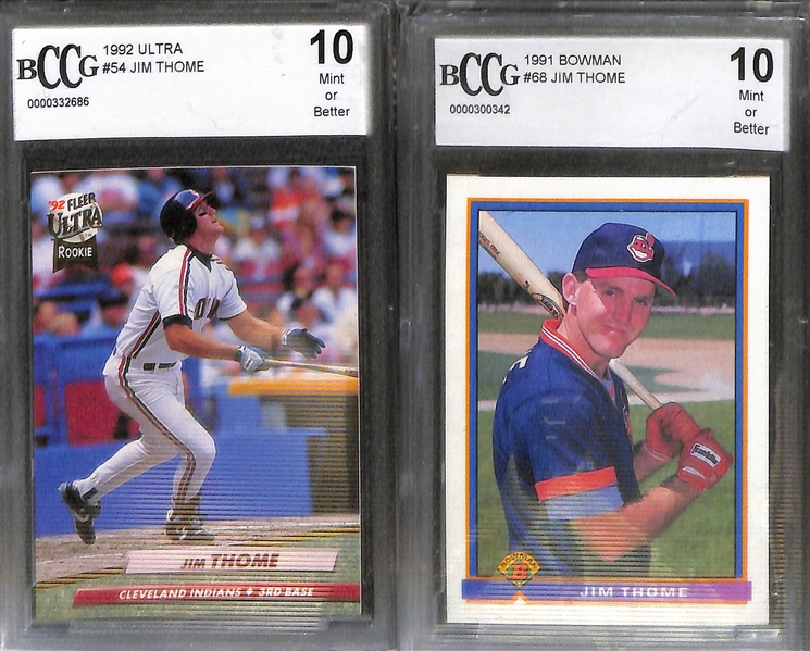 Lot of 4 - Jim Thome RC Graded Cards & 1975 Topps Mike Schmidt Cards