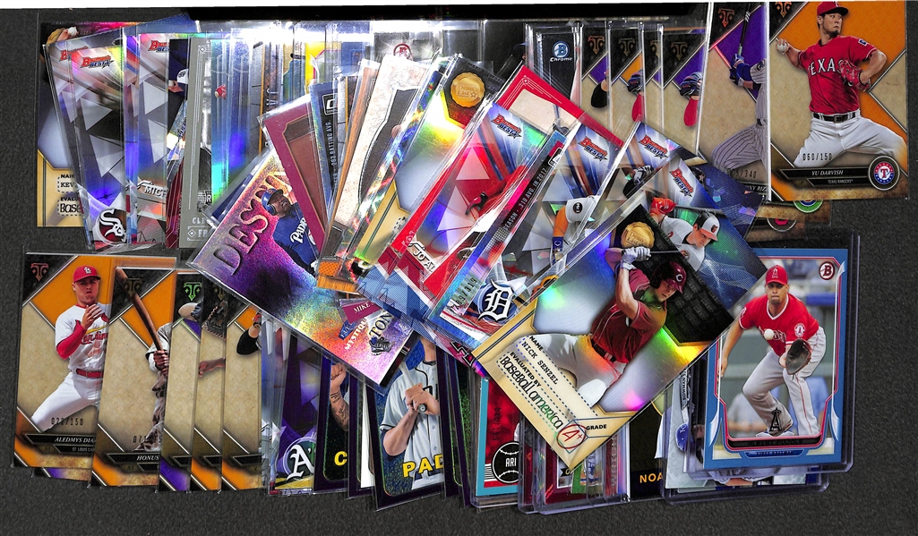 Lot of 97 Baseball Refractors/Numbered/Rookie Cards w. Harper & Schmidt