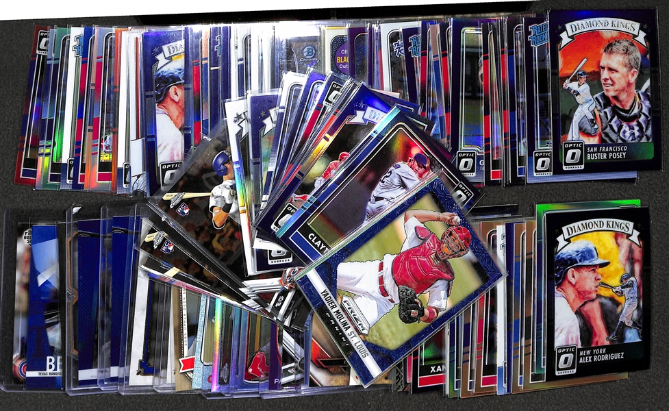 Lot of 113 Baseball Refractors/Numbered/Rookie Cards w. Harper & Bellinger
