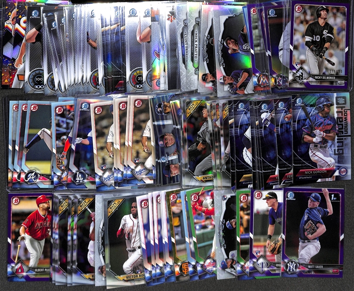 Lot of 111 2018 Bowman Inserts/Rookies/Refractor Cards