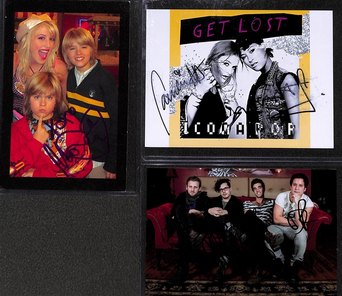 Lot of Actors & Musicians Autographs w. George Lopez & Sophia Loren