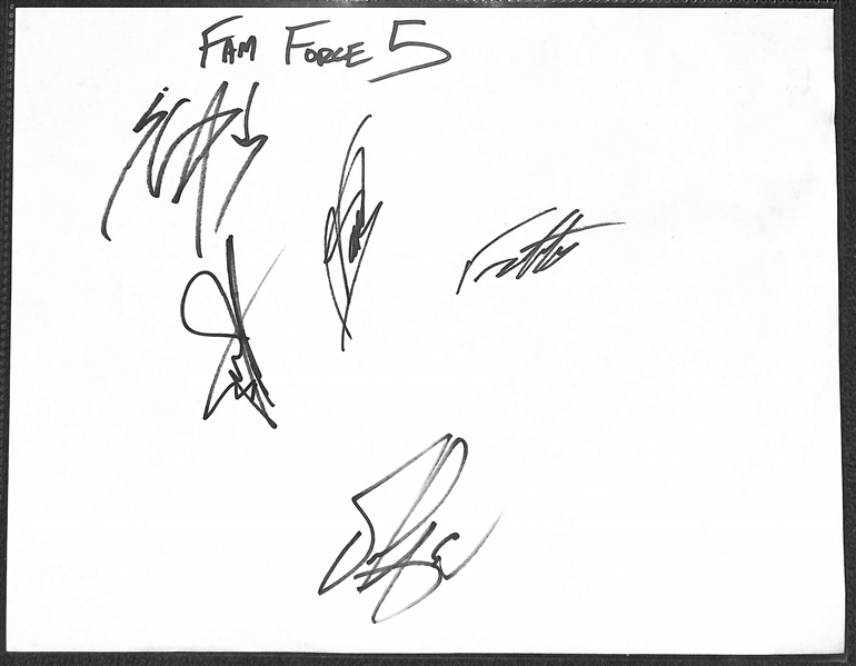 Lot of Actors & Musicians Autographs w. George Lopez & Sophia Loren