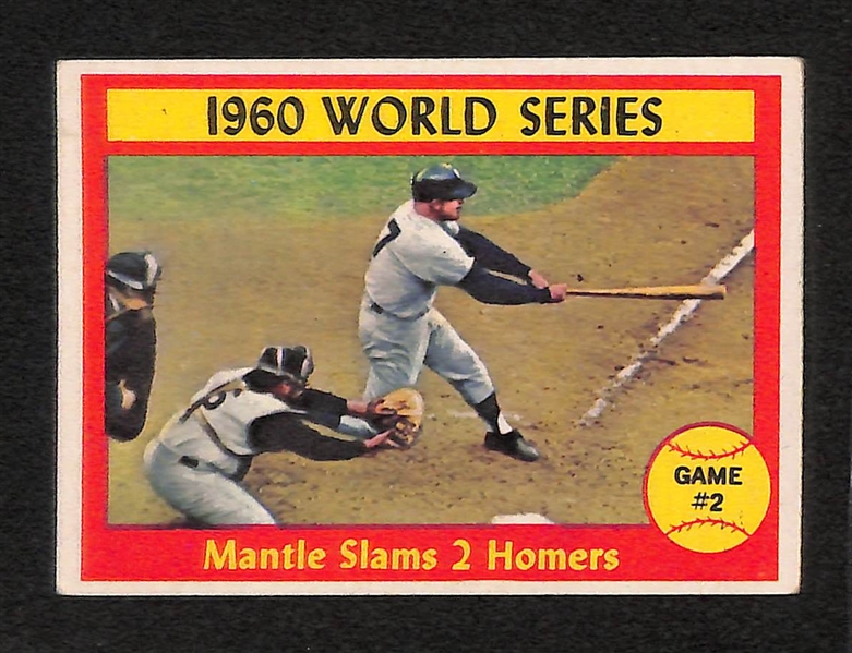Lot of 5 - 1961 Topps Mickey Mantle Cards - All Different