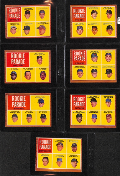 Lot of 15 - 1962 & 1963 Topps Baseball Rookie Cards w. 1962 Sam McDowell