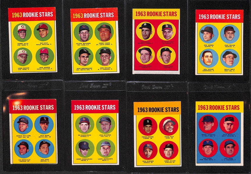 Lot of 15 - 1962 & 1963 Topps Baseball Rookie Cards w. 1962 Sam McDowell