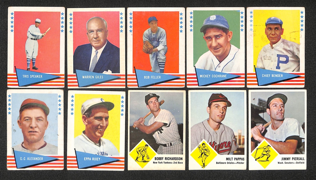 Lot of 55 - 1959-1963 Fleer Baseball Cards w. Ted Williams