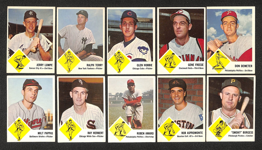 Lot of 55 - 1959-1963 Fleer Baseball Cards w. Ted Williams