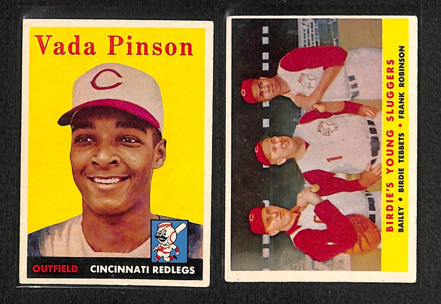 Lot of 100+ 1958 Topps Baseball Cards w. Duke Snider