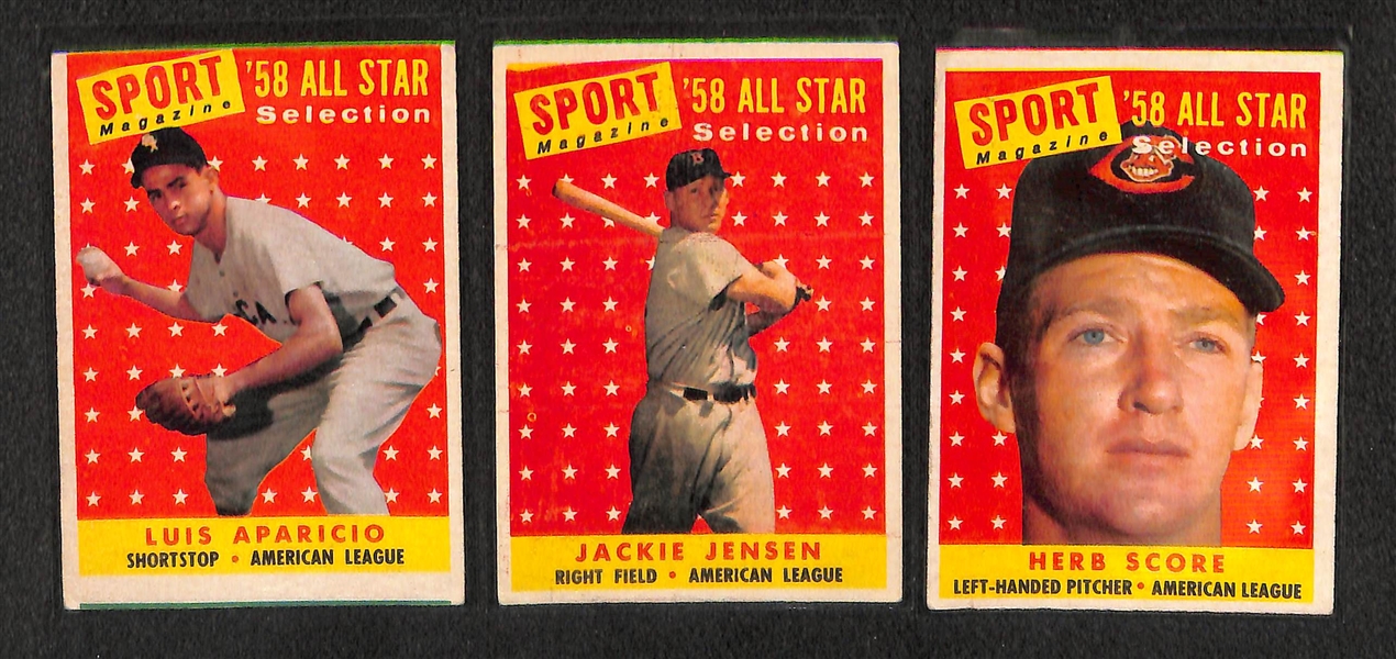Lot of 100+ 1958 Topps Baseball Cards w. Duke Snider
