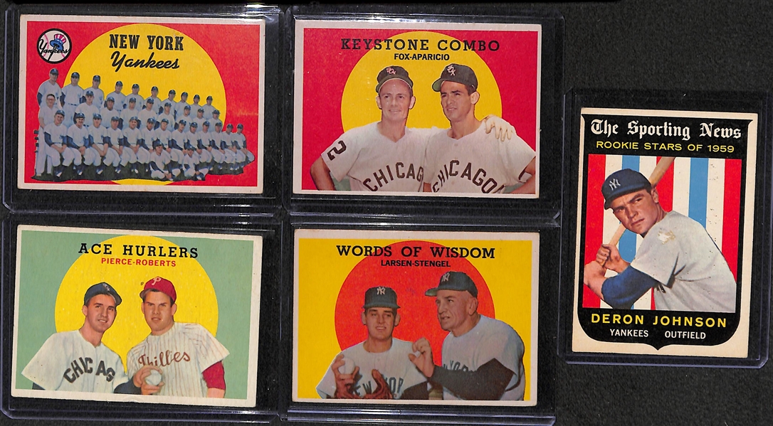 Lot of 400+ 1959 Topps Baseball Cards w. Bill Mazeroski