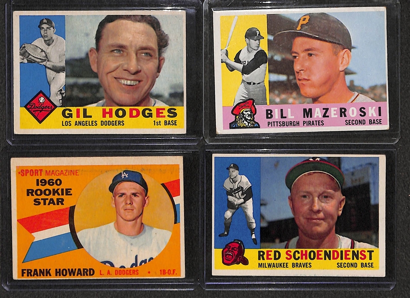 Lot of 400+ 1960 Topps Baseball Cards w. Ernie Banks