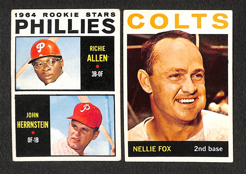 Lot of 330 - 1964 Topps Baseball Cards w. Ernie Banks & 6 Hi #s