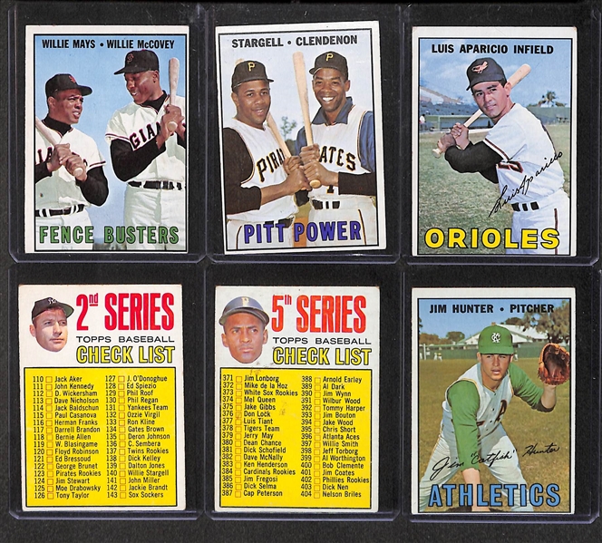 Lot of 400+ 1967 Topps Baseball Cards w. Ford