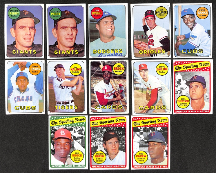 Lot  of 1000+ Topps Baseball Cards w. Carew x5