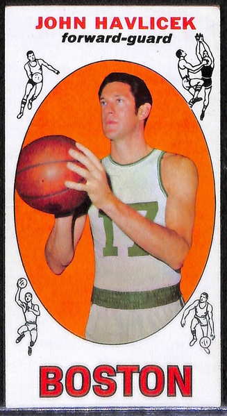 Lot of 3 - 1969-70 Topps Basketball Star Cards - Alcindor RC, Chamberlain, Havlicek RC