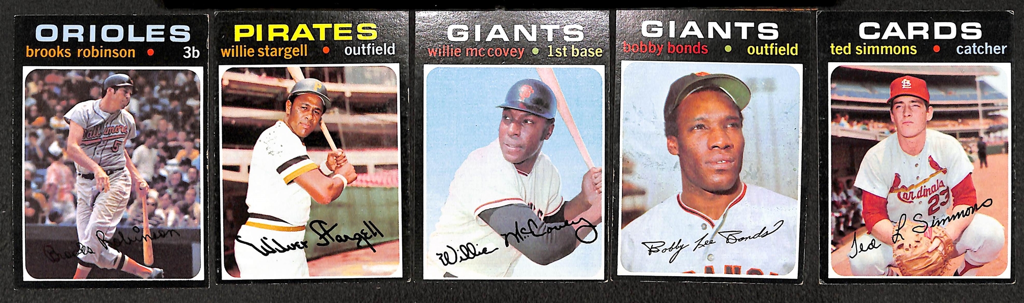 Lot of 150+ 1971 Topps Baseball Cards w. Brooks Robinson & 8 - 1960 Exhibit Cards w. Whitey Ford