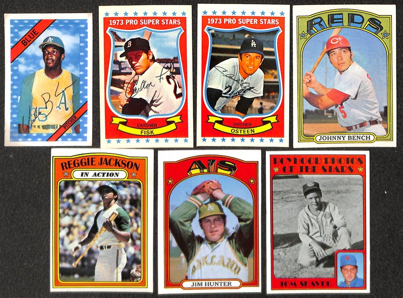 Lot of 150+ 1971 Topps Baseball Cards w. Brooks Robinson & 8 - 1960 Exhibit Cards w. Whitey Ford