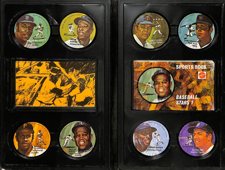 1971 Mattel Instant Replay 8 Disc Collectors Album w. Willie Mays