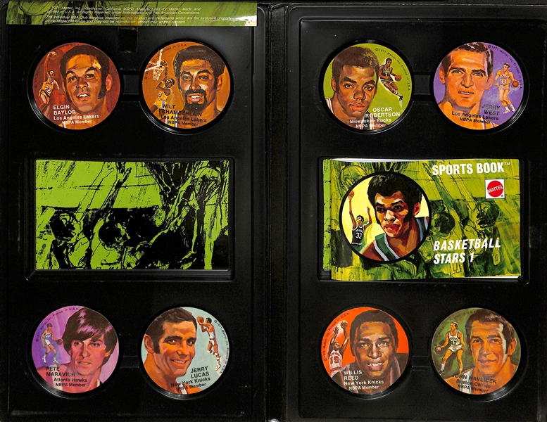 1971 Mattel Instant Replay 8 Disc Collectors Album w. Wilt Chamberlain