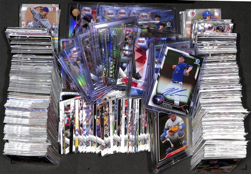 Large Lot Of Baseball Base & Prospect Cards w. Autographs