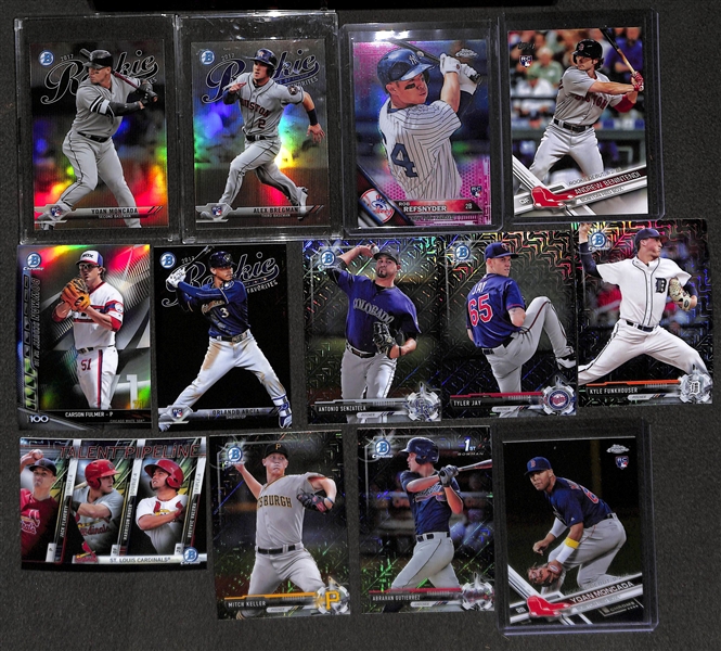 Large Lot Of Baseball Base & Prospect Cards w. Autographs