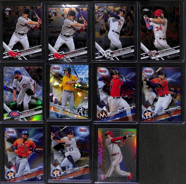 Large Lot Of Baseball Base & Prospect Cards w. Autographs