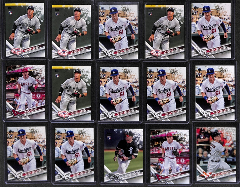 Lot Of 400+ 2017 Topps Holiday Parallel Cards w. Aaron Judge Rookie