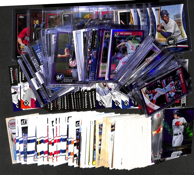 Lot Of 150 Baseball Base/Stars/Relic Cards w.Piazza & Arenado