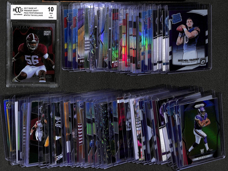 Two 2 Row Boxes Of Football Base & Star Cards